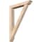 Ekena Millwork Traditional Traditional Smooth Bracket w/ Offset Brace, Douglas Fir, 5 1/2"W x 32"D x 44"H BKT0604X32X44TRA01SDF - alternate 1